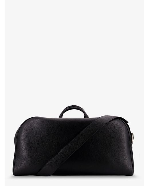 Enfants Riches Deprimes Black Belt Strap Weekender Leather Travel Bag for men