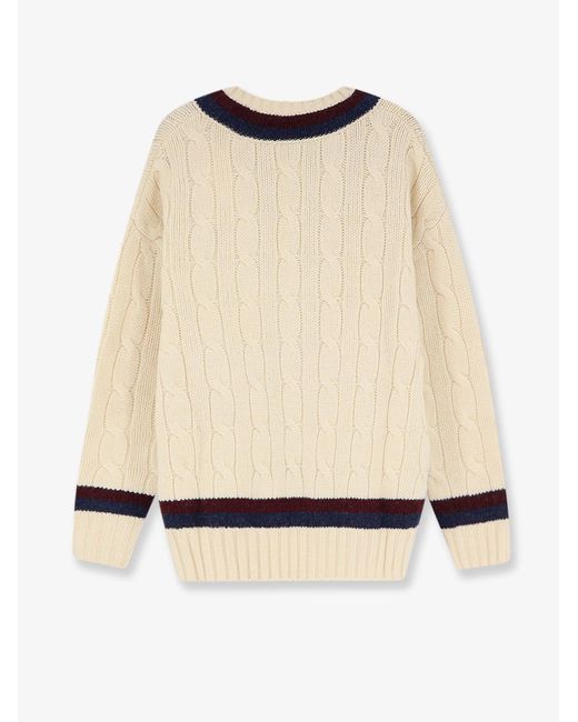 Zimmermann Natural Valiant Cable Knit Wool Sweater