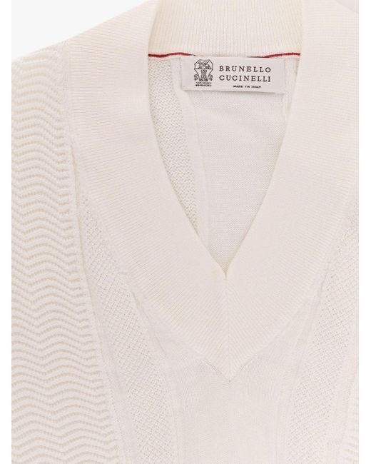 Gilet di Brunello Cucinelli in White da Uomo