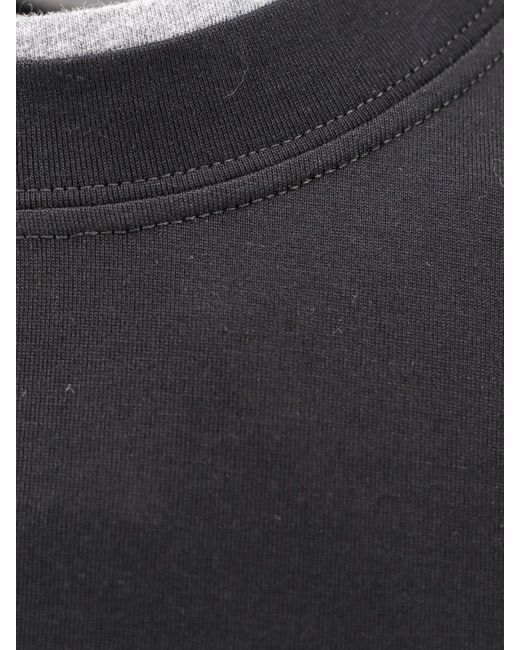 Brunello Cucinelli Black T-Shirt for men