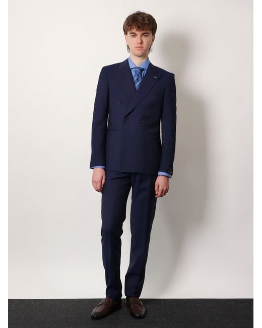 Tagliatore Blue Suits for men