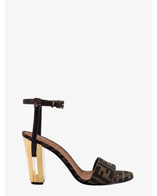 Sandali Delfina di Fendi in Black