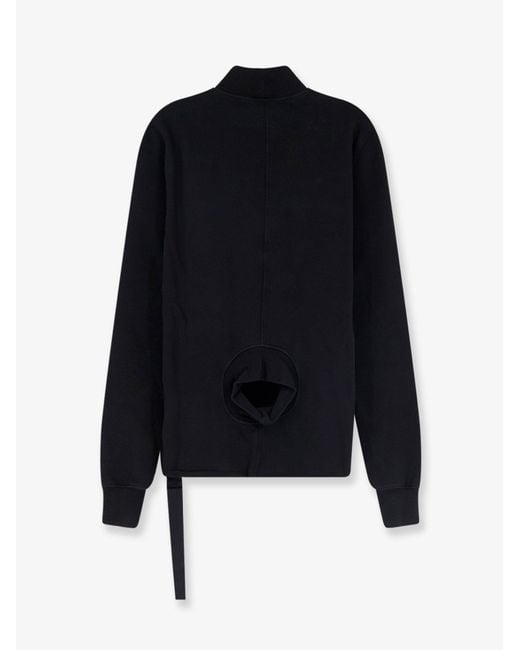 Rick Owens Blue Headon Cotton Sweater for men