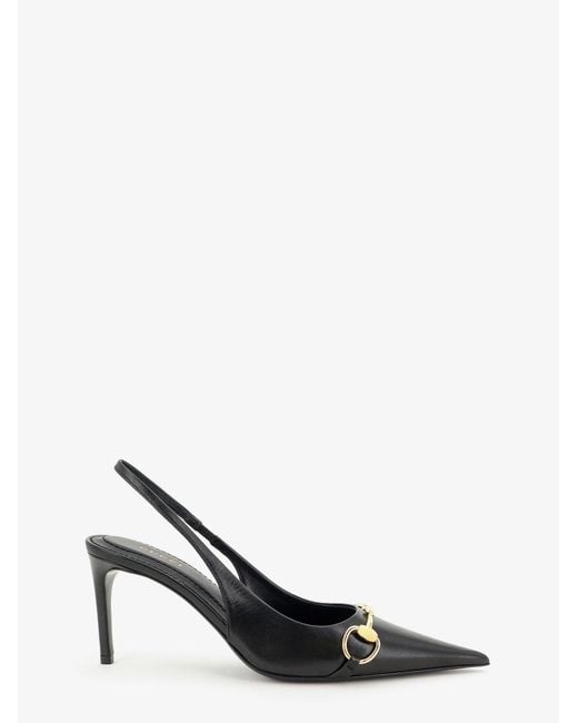 Gucci White Leather Pumps