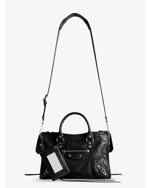 Balenciaga Black Le City Bag S Leather Shoulder Bag