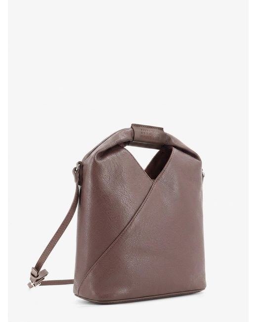 MM6 by Maison Margiela Brown Japanese Leather Crossbody Bag