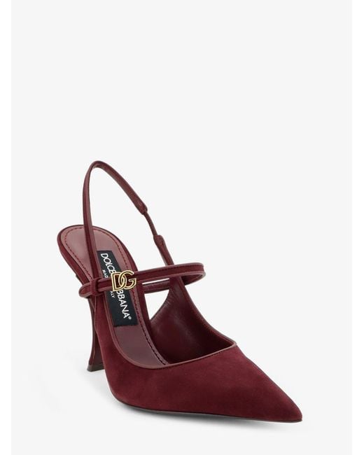 Dolce & Gabbana Pink Suede Décolleté