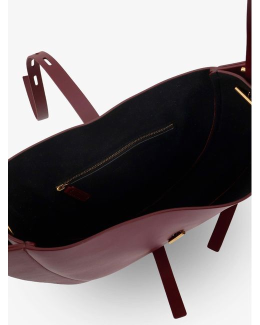MINOBOSSI Red Lizzie Leather Crossbody Bag