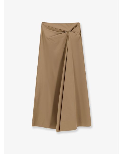 Max Mara Natural Mxmpaggi Cotton Blend Skirt