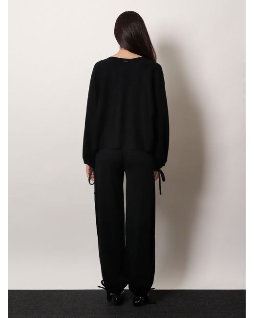 Max Mara Black Nigeria Virgin Wool Trousers