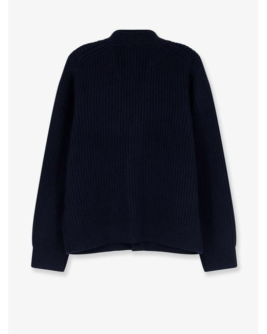Vince Blue Merino Wool Blend Cardigan for men