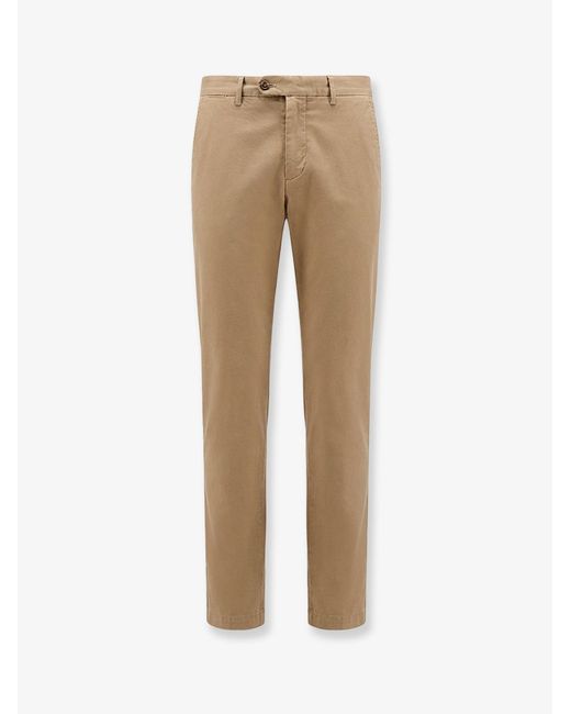 PT Torino Natural Master Fit Style Stretch Cotton Trousers for men