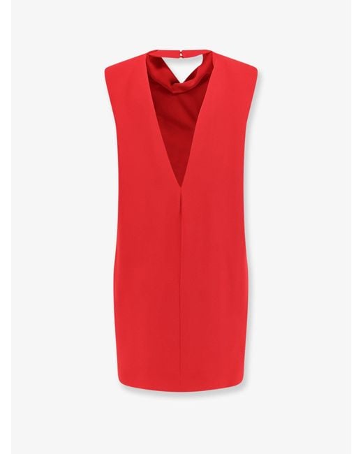 Valentino Red Cady Couture Mini Dress