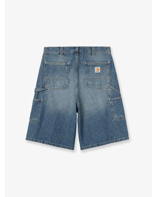 Carhartt Blue Aden Bradenton Denim Shorts for men