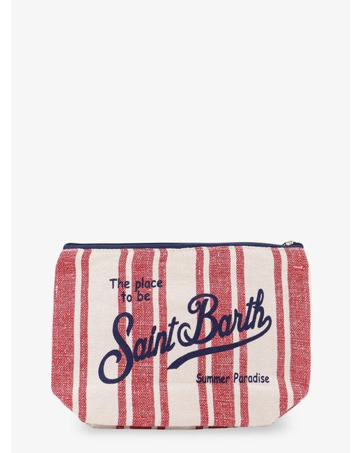 Mc2 Saint Barth Red Aline Linen Clutch for men
