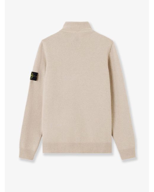 Stone Island Natural Wool Blend Sweater for men