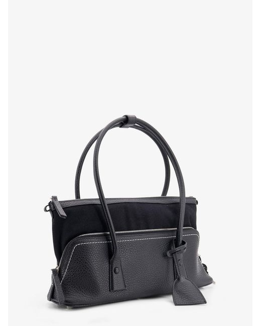 Maison Margiela Black 5Ac Shoulder East West Leather Shoulder Bag