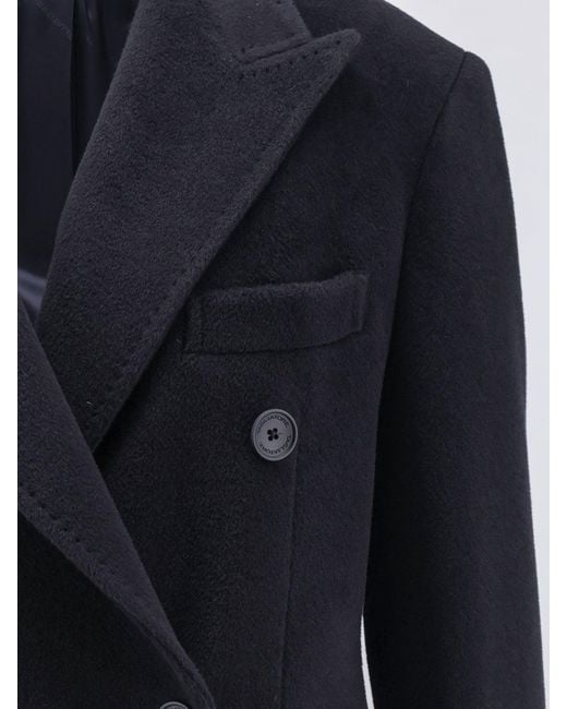 Tagliatore Blue Caitlyn Virgin Wool Coat