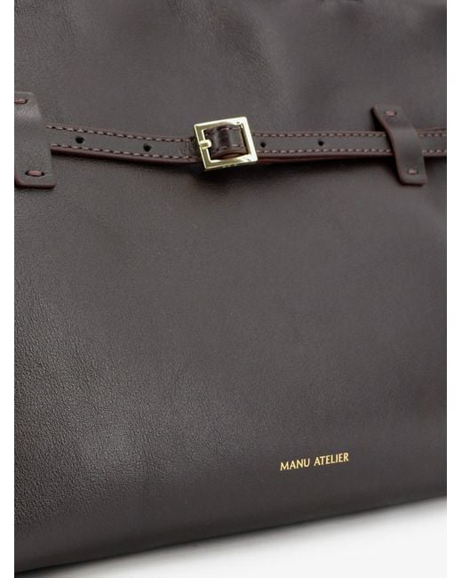 MANU Atelier Brown Le Cambon 35 Leather Handbag