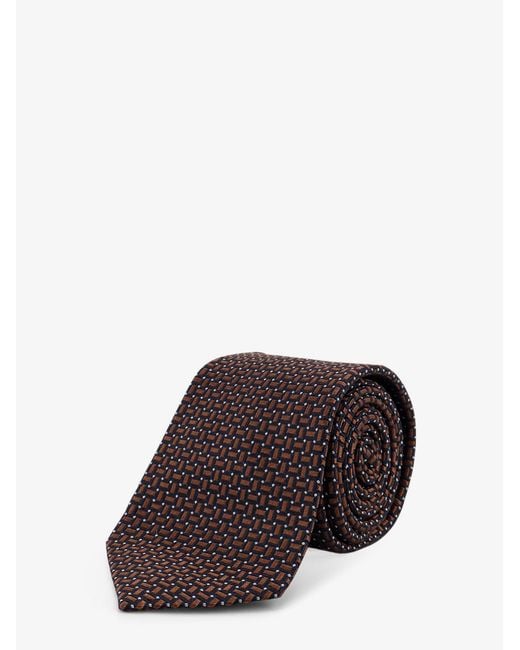Cravatta di Kiton in Brown da Uomo
