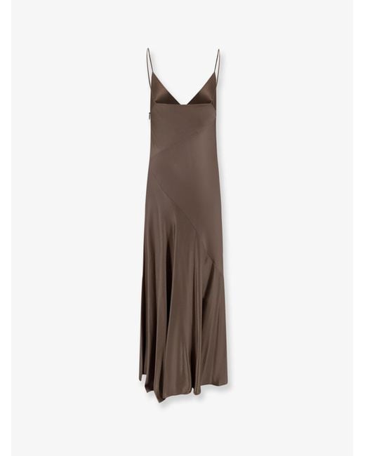 Alberta Ferretti Natural Viscose Long Dress
