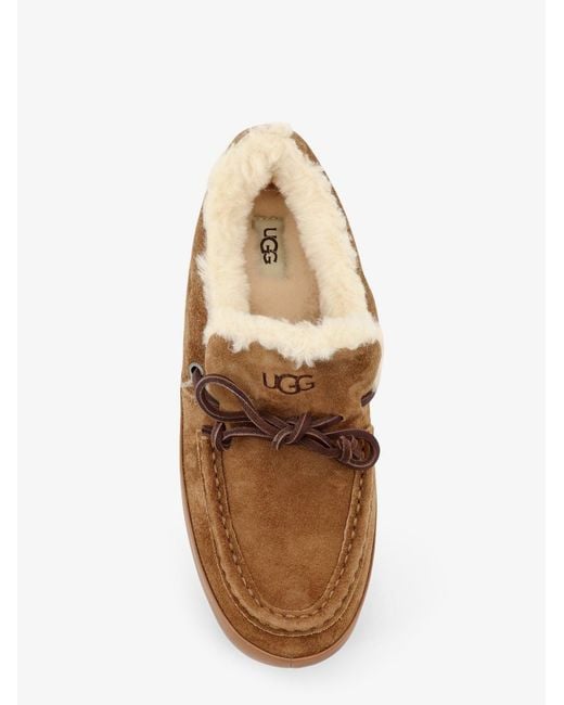 Ugg Brown Quill Suede Loafers
