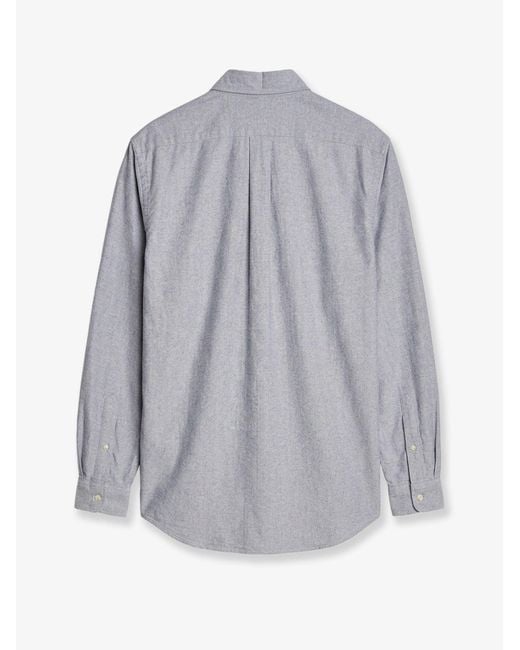 Polo Ralph Lauren Gray Slim Fit Cotton Shirt for men