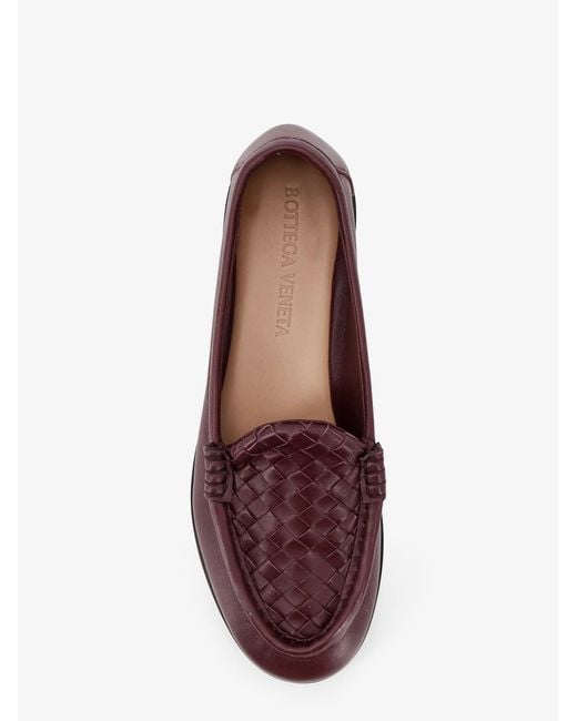 Bottega Veneta Brown Silenzio Leather Loafers With Intrecciato Pattern