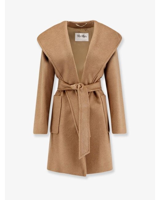 Max Mara Natural Rialto Camel Coat