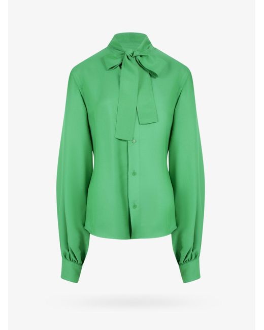 Bottega Veneta Synthetic Shirt in Green | Lyst