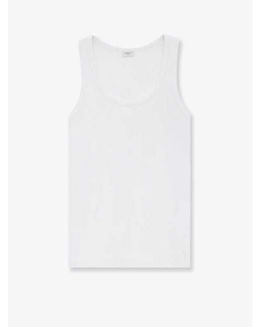 Saint Laurent White Cassandre Certified Cotton Top