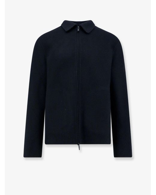 Hevò Blue Verdemare Wool Coat for men
