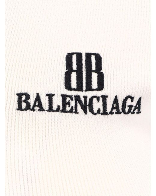 Balenciaga Natural Viscose Blend Sweater