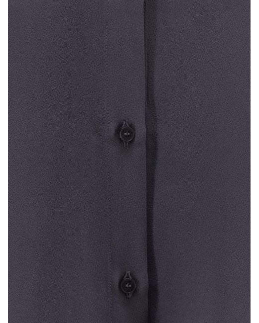 Alysi Blue Silk Shirt