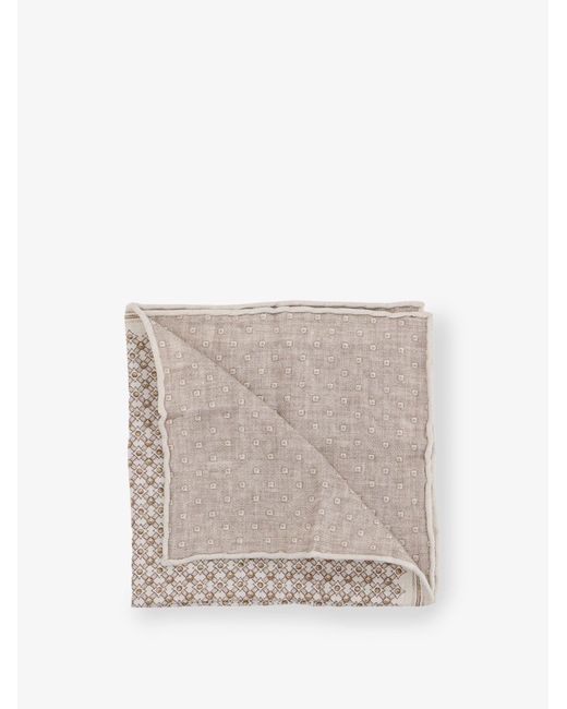 Pochette di Brunello Cucinelli in White da Uomo