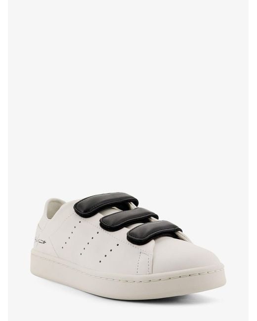 Y-3 White Y-3 Stan Smith Velcro Leather Sneakers