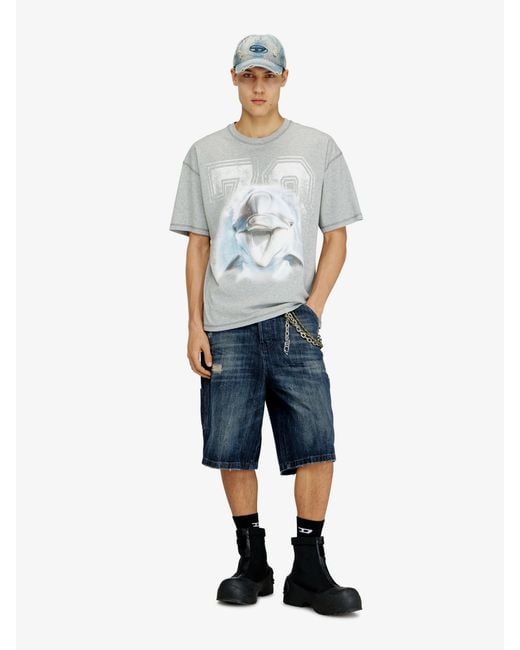DIESEL Blue C-Enic Denim With Used Effect for men
