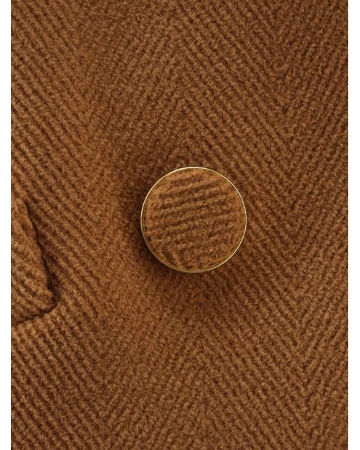 Chloé Brown Short Wool Coat