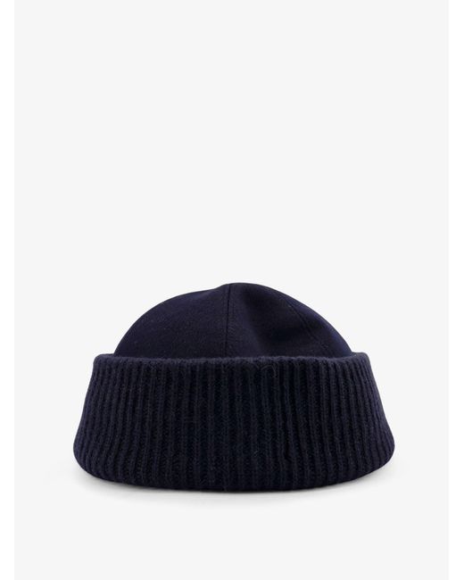 Loro Piana Blue Brando Cashmere Hat for men