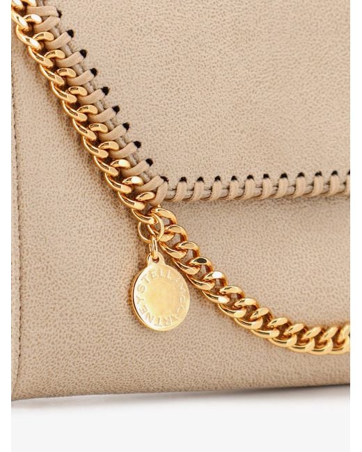 Stella McCartney Natural Falabella Wallet Shaggy Deer Crossbody Bag