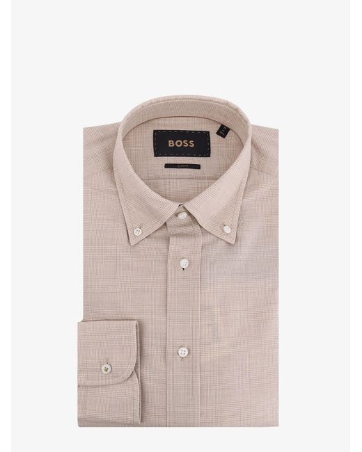 Boss Pink Cotton Shirt for men