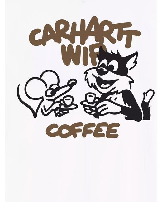 Carhartt White S/S Coffee Break Cotton T-Shirt for men