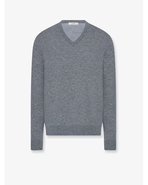 The Row Blue Nian Cashmere Sweater