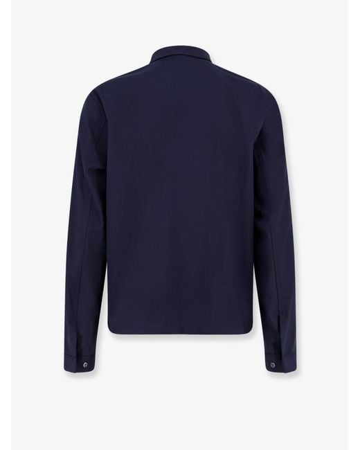 Hevò Blue Verdemare Wool Blend Jacket for men