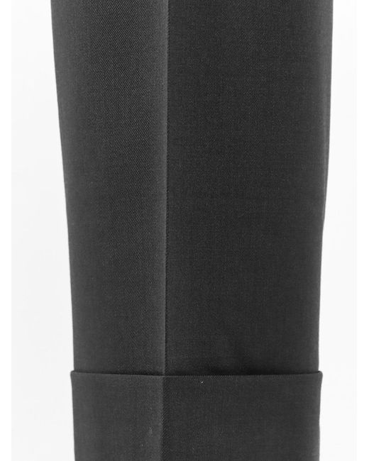 PT Torino Black Style Master Fit Stretch Wool Trousers for men