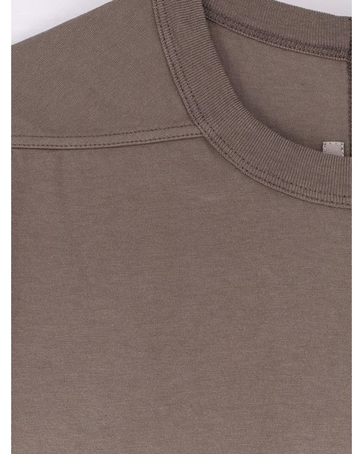 Rick Owens Brown Cotton T-Shirt for men