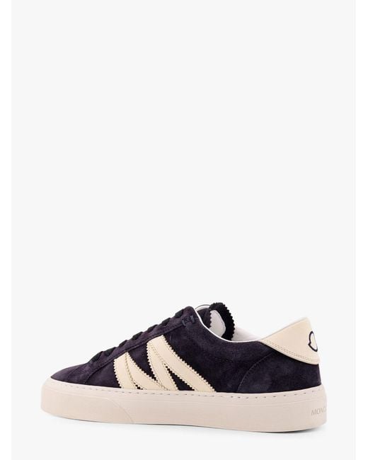 Moncler White Low-Top Leather Sneakers for men