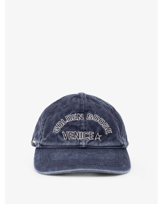 Golden Goose Deluxe Brand Blue Cotton Hat for men