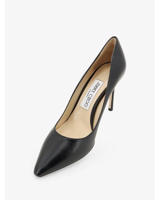 Jimmy Choo Black Romy Leather Décolleté