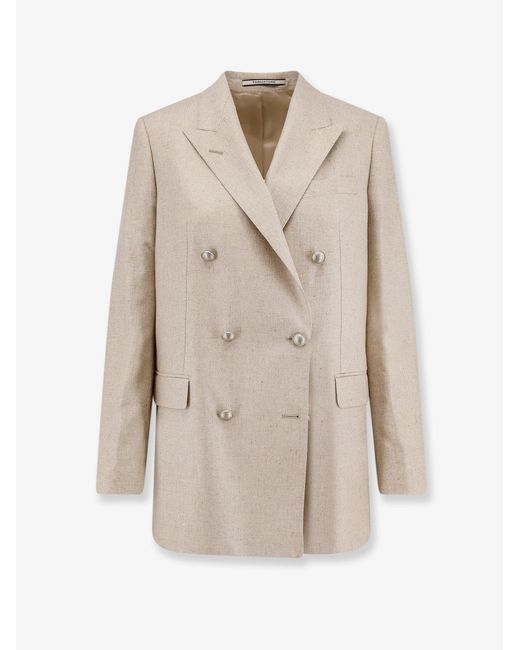 Tagliatore Natural Jasmine Silk Blazer